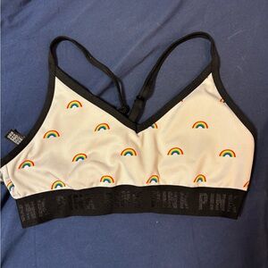 PINK Victoria's Secret Rainbow Print Bra